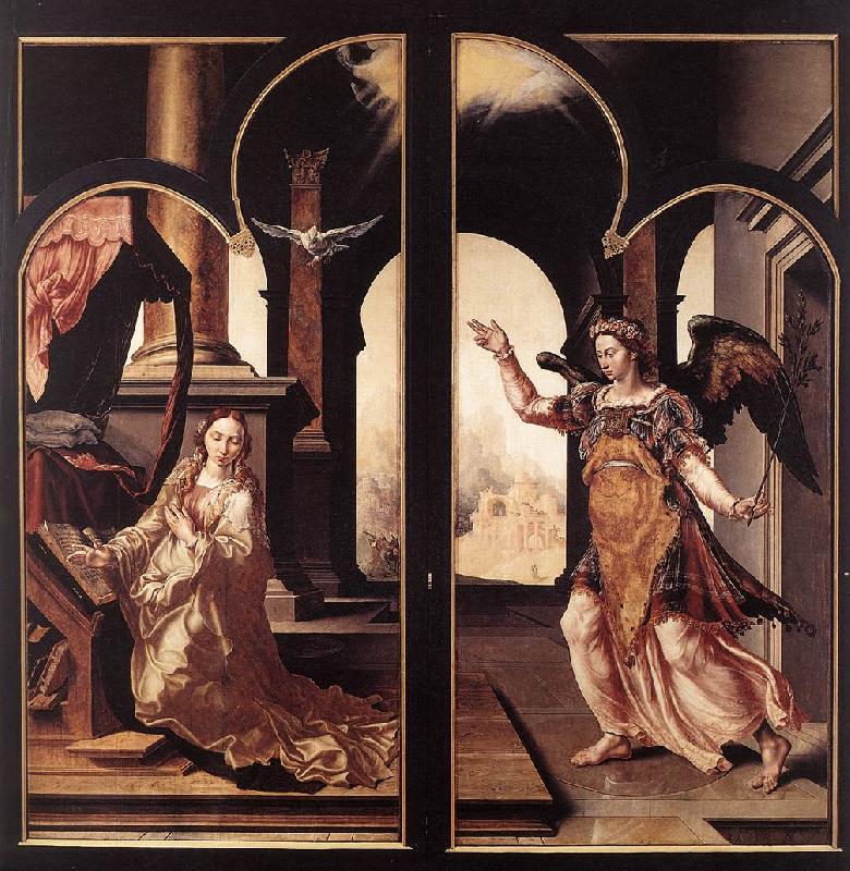HEEMSKERCK, Maerten van Annunciation sg oil painting picture